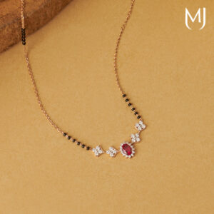 Light weight real diamond mangalsutra