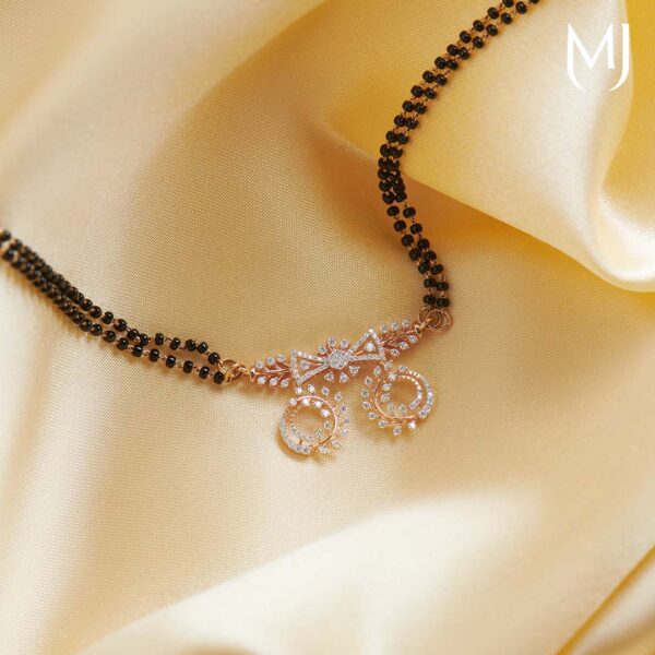 Real diamond mangalsutra