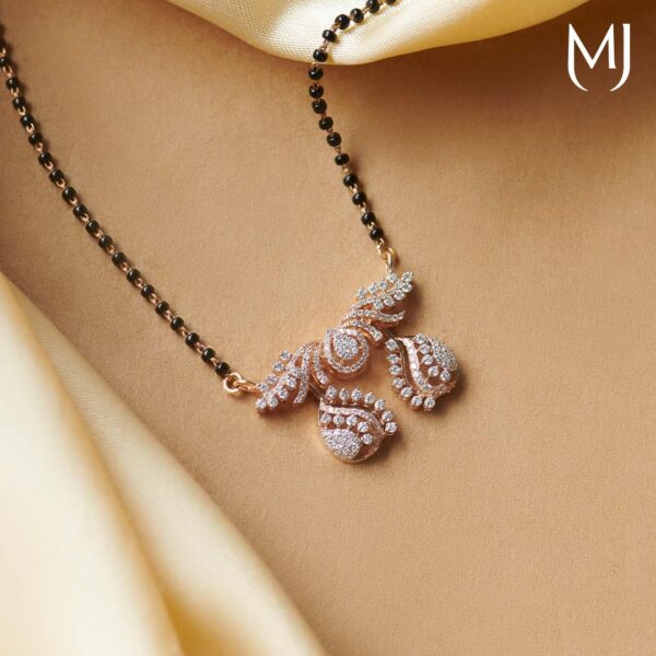 Light weight diamond mangalsutra