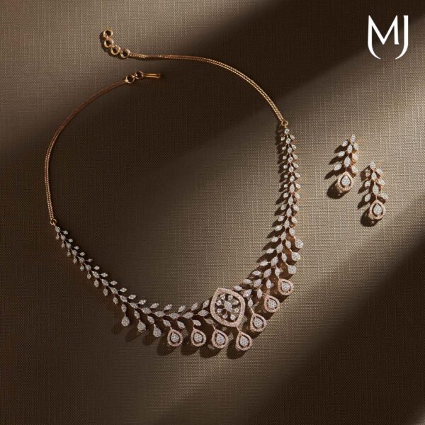 Diamond necklace set