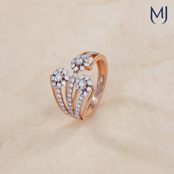 Light weight real diamond ring