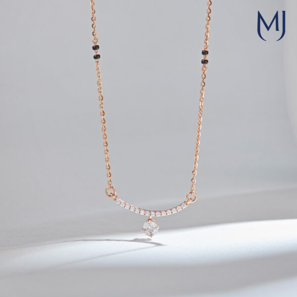 Real diamond mangalsutra