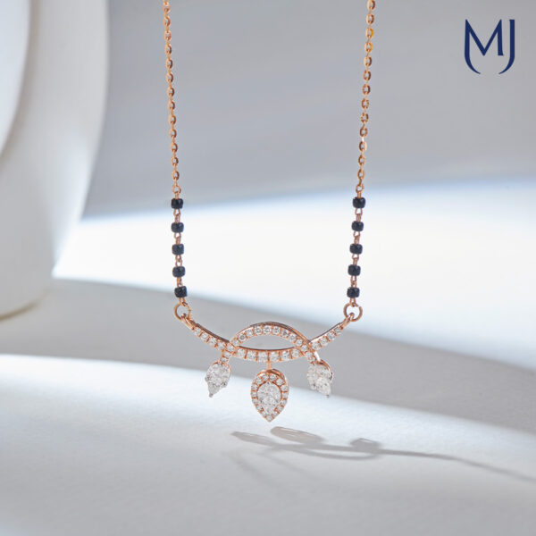 Light weight diamond mangalsutra