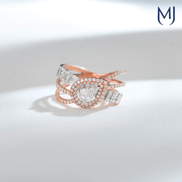 Light weight real diamond ring