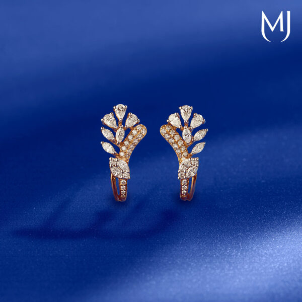 Light weight real diamond earrings