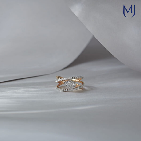 Light weight real diamond ring