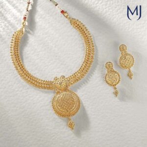 Light weight gold necklace set