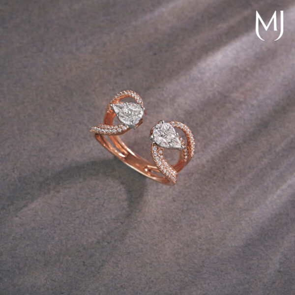 Light weight real diamond ring