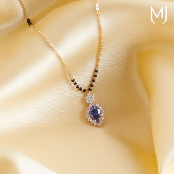 Light weight real diamond mangalsutra
