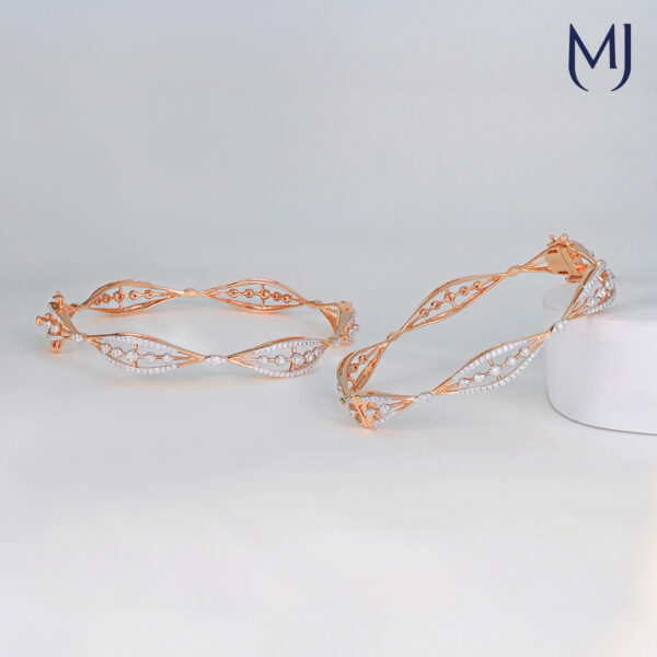 Real diamond bangles