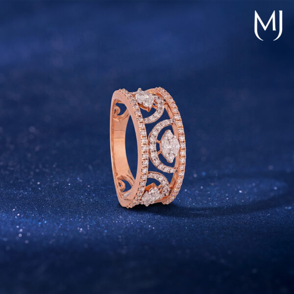 Light weight real diamond ring