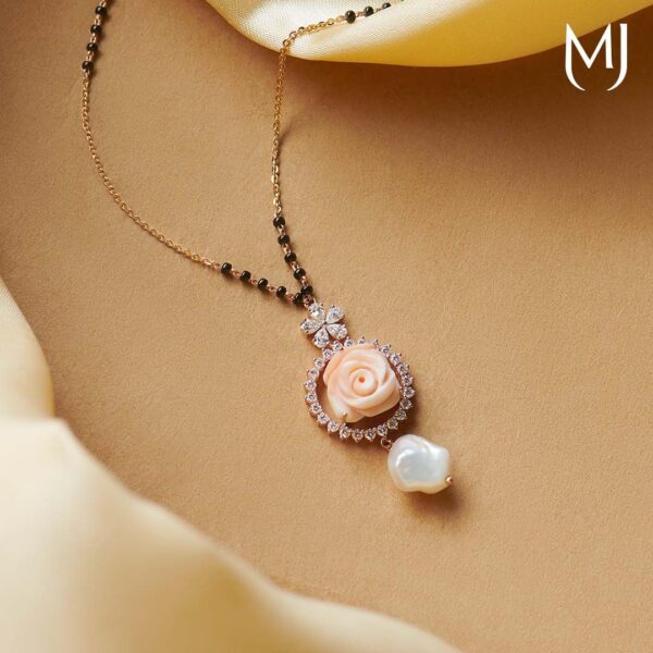 Light weight real diamond mangalsutra