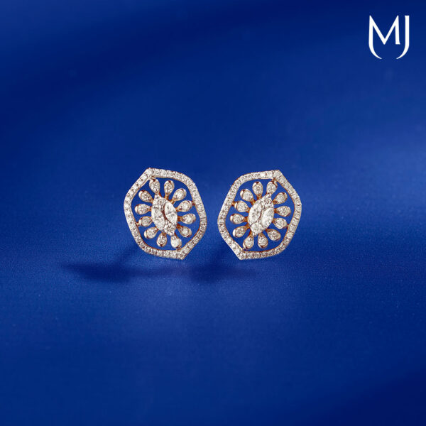 Light weight real diamond earrings