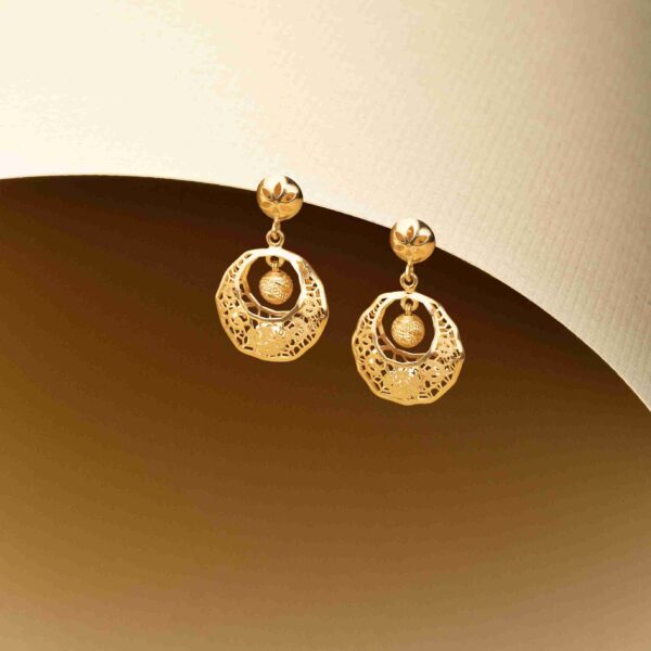 Light weight gold earrings