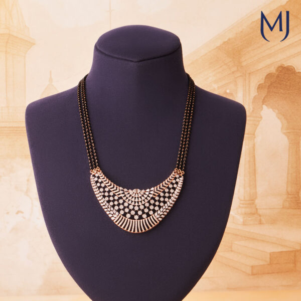 Real diamond mangalsutra