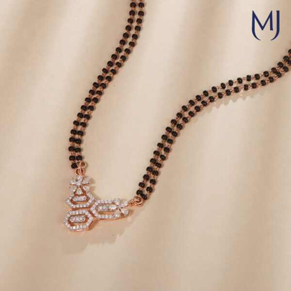 Real diamond mangalsutra