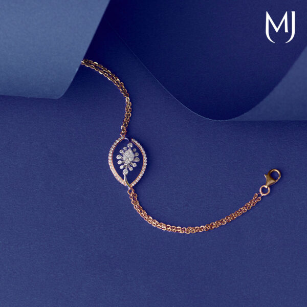 Light weight real diamond bracelet