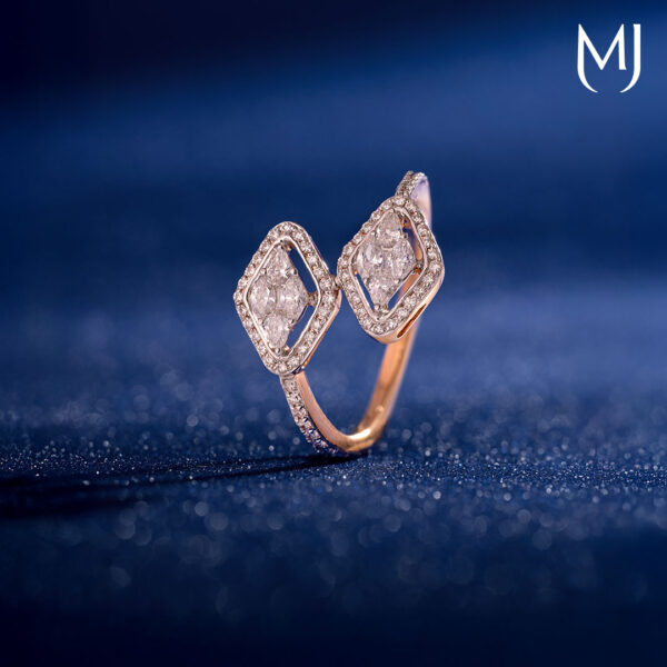 Light weight real diamond ring