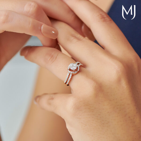 Light weight real diamond ring