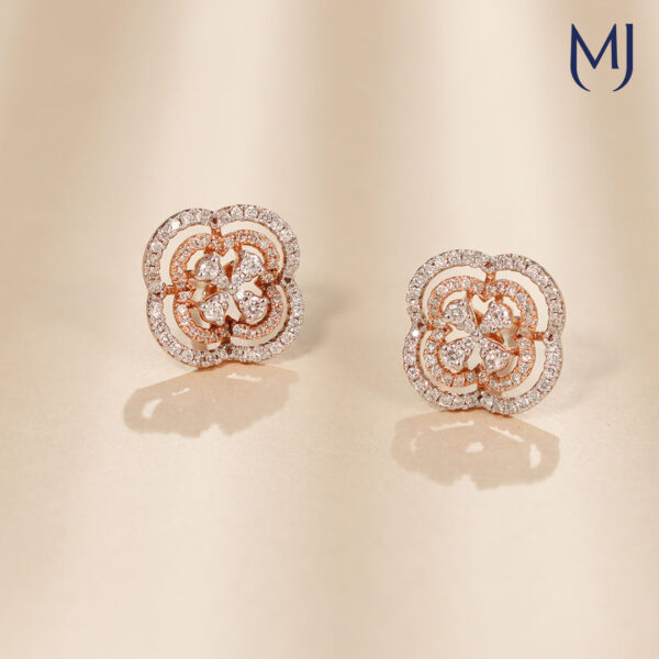 Light weight real diamond earrings
