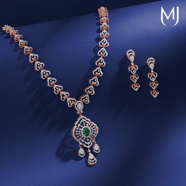 Diamond necklace set