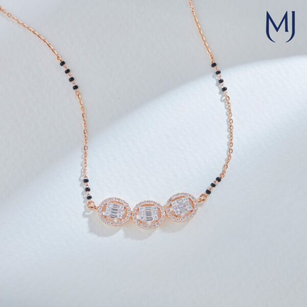 Real diamond mangalsutra