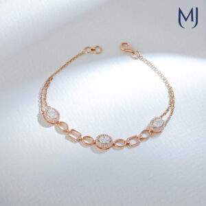 Light weight real diamond bracelet