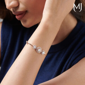 Light weight real diamond bracelet