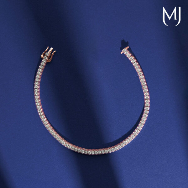 Light weight real diamond bracelet