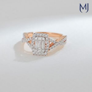 Light weight real diamond ring