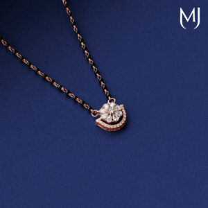 Light weight real diamond mangalsutra