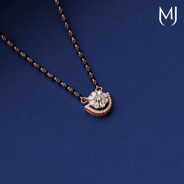 Light weight real diamond mangalsutra