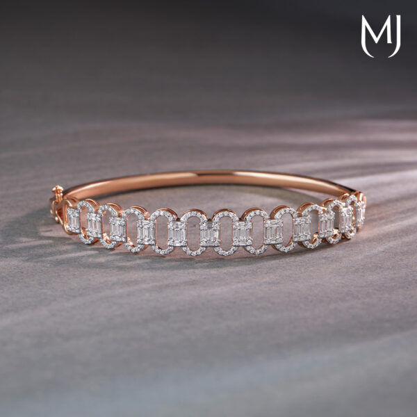 Light weight real diamond bracelet