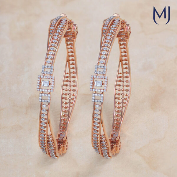 Real diamond bangles