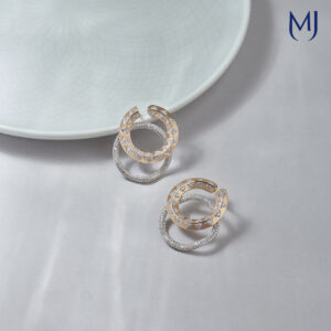 Light weight duo earrings