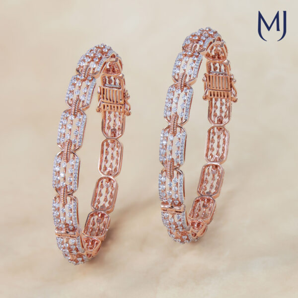 Real diamond bangles