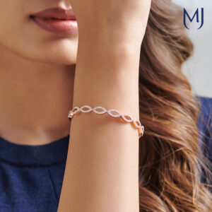 Light weight real diamond bracelet