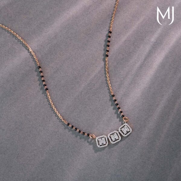 Light weight diamond mangalsutra