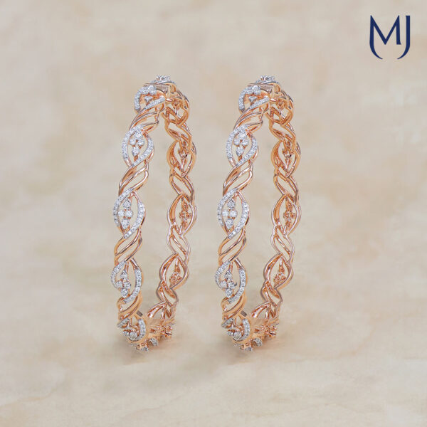 Real diamond bangles