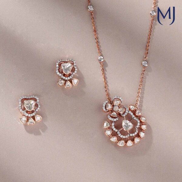 Polki pendant set