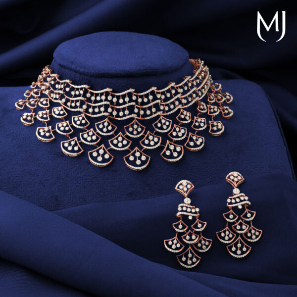 Diamond necklace set