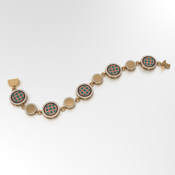 Cosmic Round Gold Bracelet (18K)