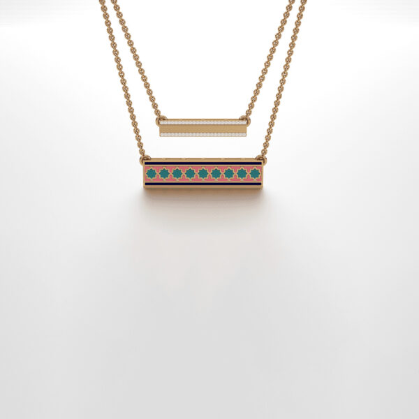 Double Layered Diamond Pendant (18K)