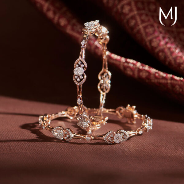 Real diamond bangles