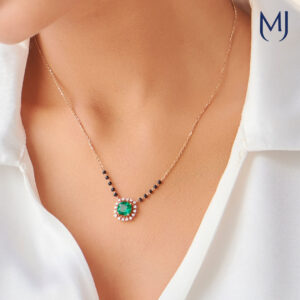 Light weight real diamond mangalsutra