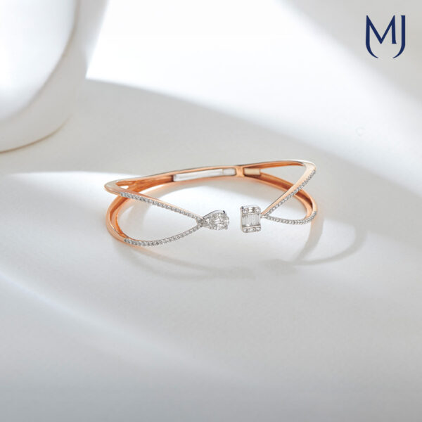Light weight real diamond bracelet