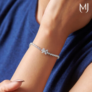 Light weight real diamond bracelet