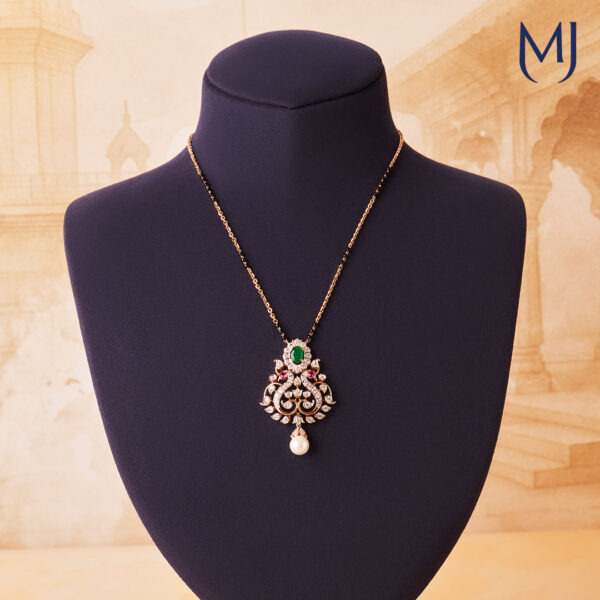 Light weight real diamond mangalsutra