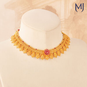 Light weight gold necklace set
