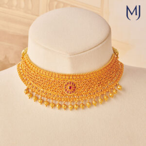 Light weight gold necklace set